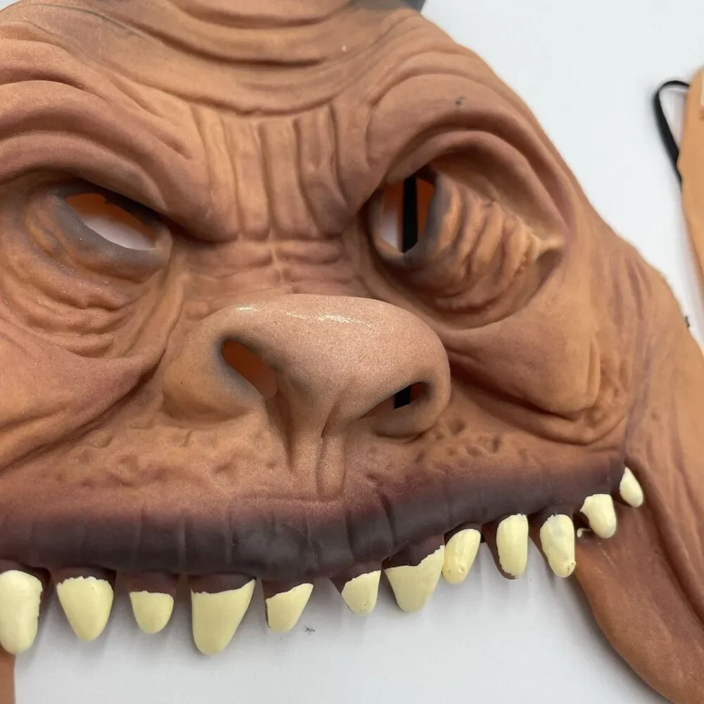 VTG  Scary Old Man Devil Mask Halloween Rubber Latex Creepy Costumes Lot Of 2